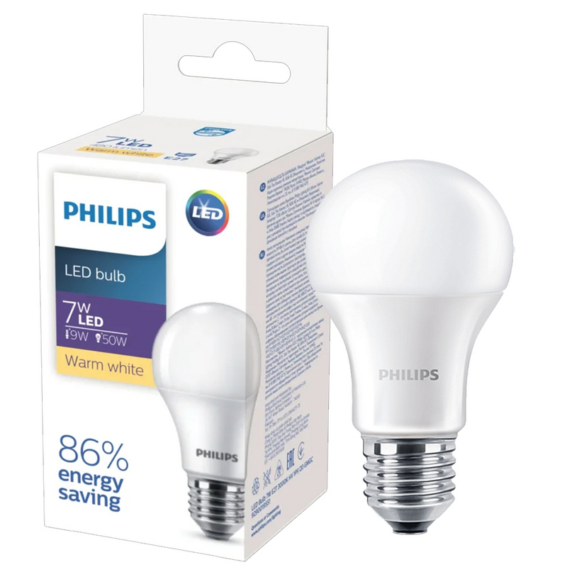 Лампа світлодіодна Philips (8718699639655) 7Вт, E27, 3000K